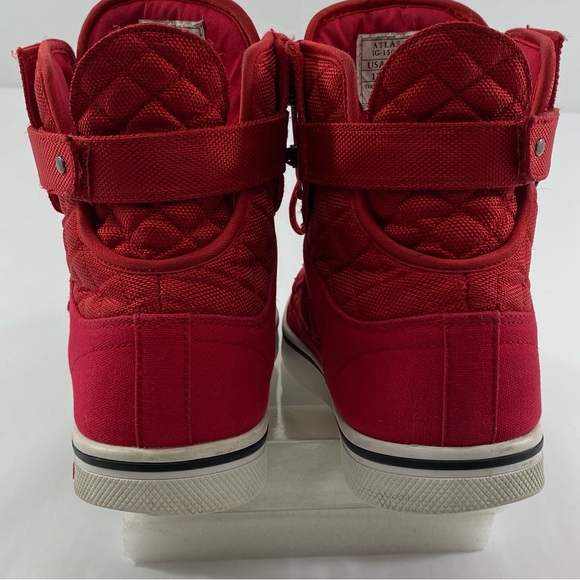 VLADO ATLAS 2 High Top Sneakers Red Lace Up Men’s Size 12 Shoes IG-1500-5C - Picture 5 of 16